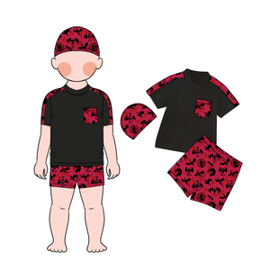 <span class=keywords><strong>Maillot</strong></span> <span class=keywords><strong>de</strong></span> <span class=keywords><strong>bain</strong></span> pour bébé garçon Little Glow Kid en gros avec bonnet <span class=keywords><strong>de</strong></span> <span class=keywords><strong>bain</strong></span> inclus, en tissu résistant à la décoloration et durable, idéal pour l'apprentissage <span class=keywords><strong>de</strong></span> la natation des enfants - Product Image 2