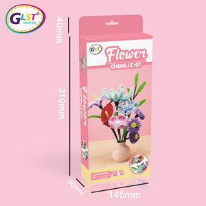 Kit de 135 Nettoyants pour Tuyaux (Pipe Cleaners) pour <span class=keywords><strong>l</strong></span>'Artisanat - Kit de Fabrication de Fleurs en Chenille, Fil Épais et Doux avec Accessoires pour Arts & Artisanat, Décoration Festive - Product Image 1