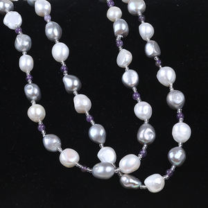 <span class=keywords><strong>Collana</strong></span> <span class=keywords><strong>Lunga</strong></span> <span class=keywords><strong>con</strong></span> Perle Barocche e Ametista - Product Image 2