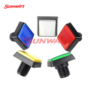 Boutons poussoirs d'arcade 12V LED colorés 51*51mm pour machines de jeux avec éclairage - Product Image 2