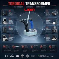 Transformateur d'isolement toroïdal de haute qualité 50W-5000W, entrée 110V/230V, sortie 12V pour testeur industriel