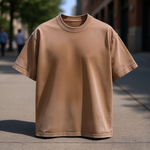 เสื้อยืดคอกลมทรงปกติสำหรับผู้ชาย แบรนด์สั่งทำ ผ้าฝ้าย 100% สีพื้น สไตล์สตรีท ผ้าเจอร์ซีย์ถัก ไม่หด ไม่ยับ พิมพ์ลายด้านหน้า - Product Image 2