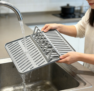 35*30CM Silicone Non-Slip Dish Drying <strong>Mats</strong>, Kitchen Easy Clean <strong>Draining</strong> <strong>Board</strong> <strong>Mat</strong> Table <strong>Mat</strong> Pot Holder Placemat Spoon Rest - Product Image 2