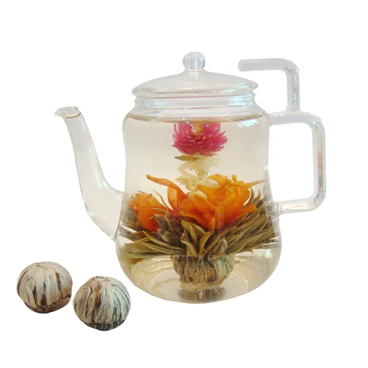 2021 New Product Private Label Wholesale Pack Dried Blooming Jasmine Tea Ball Detoxic Herbs Flower Blossom Tea