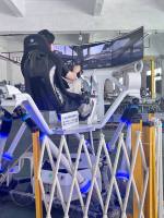 Ensemble complet Réalité virtuelle 6 axes 3 écrans Motion Flight Simulator Platform Ride 3d Driving Car Racing Simulator