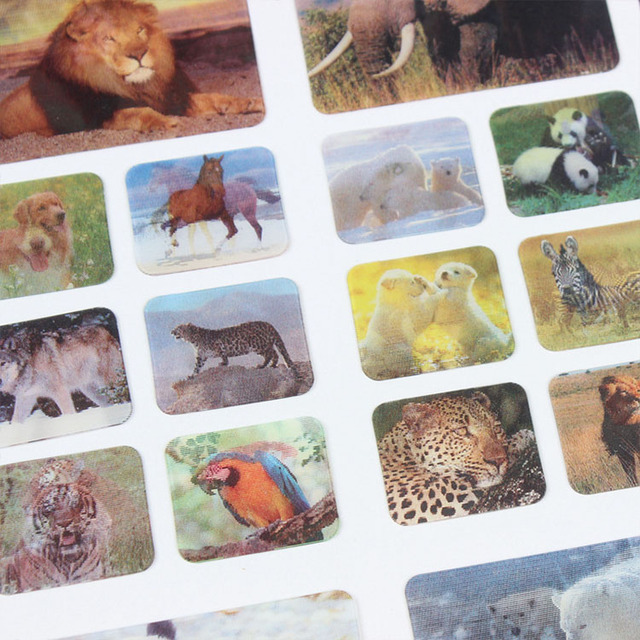 Soft Material TPU, PVC 3D Lenticular Printing Stickers of Flip Effects and 3D Lenticular Tag for Clothes