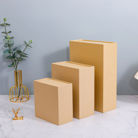 Boîte cadeau magnétique rouge sur mesure, style livre, en carton rigide, vide, pour écharpe, châle en soie, ou cadeaux de fête