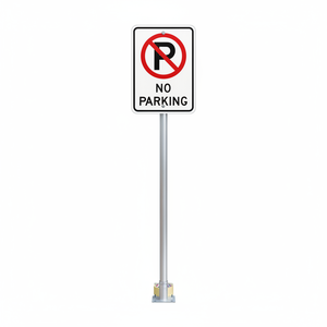 Panneau de signalisation routière réfléchissant double face « Interdiction de stationnement », panneau de sécurité routière pour usage routier - Product Image 2