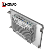 Panel PC Industrial de 15.6 Pulgadas con Pantalla Táctil Capacitiva sin Ventilador, Superficie de Vulcanización de Neumáticos, Vidrio Templado, Resistente al Polvo, Puerto HD