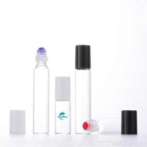 <span class=keywords><strong>Mini</strong></span> Travel bao bì mỹ phẩm 3ml 5ml 10ml trắng đen vít cap tinh dầu cuộn trên Nước hoa thủy tinh Lăn chai - Product Image 1