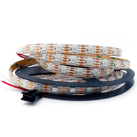 Bande LED 5V WS2812B 30/60/74/96 LED/m, lumière RGB, adressable, IP20, certifiée RoHS, UKCA, CE, bande LED à pixels