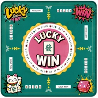 Tapis de Mahjong en Caoutchouc Zhongyixin - Antidérapant, Imperméable, Pliable, Durable, Portable pour la Maison, le Poker, le Casino, les Divertissements