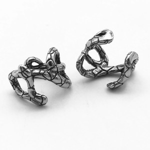 yunnique Snake <b>Cuff</b> <b>Earrings</b> Titanium Steel Animal Shape Geometric Design For Men And Women Fashion Jewelry - Product Image 3