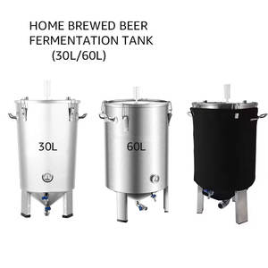 Fermenteur conique en acier inoxydable 304, 30L, 60L, avec refroidisseur pour la fabrication de vin et de bière artisanale - Product Image 2