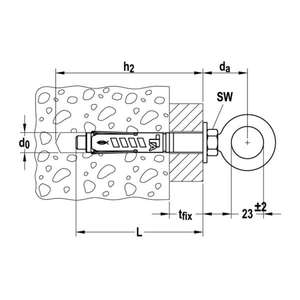 FISCHER - 520475 Anclaje para andamios GS TAM con ojal-EAN 8001132029442 ANCLAJES MECANICO - Product Image 4