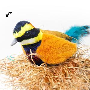 <span class=keywords><strong>Vivid</strong></span> Bird Chirping Nuevo personalizado al por mayor Juguetes realistas para mascotas Juguetes para pájaros y gatos Juguetes interactivos para gatos Movimiento de aleteo - Product Image 4