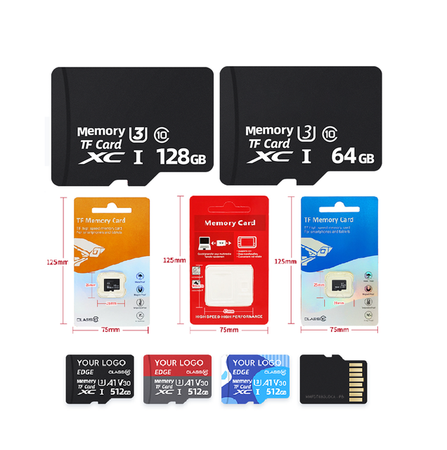 Genuine SD/TF Memory Cards: 256MB 8GB and 256GB Options Mini SD Class 10 Speed MP3 Ready for Mobile & Dash Cam Guaranteed
