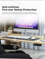 Vente en gros OEM ODM Table debout d'ordinateur à moteur unique Support de bureau motorisé ergonomique intelligent électrique à hauteur réglable