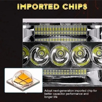 Barra de Luz LED Cuadrada de 7 Pulgadas 4x4 para Auto, 24V, Todoterreno, Foco de Trabajo, Faros Antiniebla para Camioneta SUV