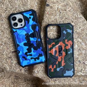 Magnetic Camouflage Design Back Cover for <strong>iPhone</strong> 16 15 14 <strong>13</strong> 12 11 <strong>Pro</strong> Max 17 Air Phone Cover - Product Image 4