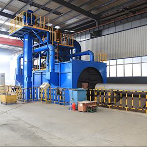 Q69 Nueva máquina de gran calibre para granallado por alimentación continua, equipo de procesamiento continuo de metales con motor para eliminación de óxido de superficies - Product Image 1