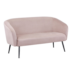 Super Offerta Arredo Soggiorno Divano a Tre Posti Semplicità Moderna in Velluto Divanetto da Ingresso con Gambe in Metallo - Product Image 1