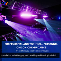 Équipement d'éclairage de scène LED pour studio de danse, ensemble complet de projecteurs PAR multicolores, ensemble de lampes PAR haute puissance DMX512 5 canaux, mariages