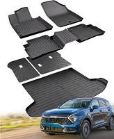 Karpet Mobil Anti-Slip Custom Print 4pc Set Alas Kaki Mobil Karet