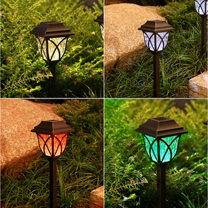 Đèn năng lượng mặt trời cho vườn nhà dẫn trang trí ngoài trời đèn đường không thấm nước Đèn năng lượng mặt trời ánh Sáng Bộ - Product Image 6