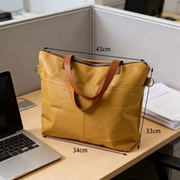 Sac de voyage vintage personnalisé avec logo, grand format, durable, résistant à l'eau, réutilisable et écologique