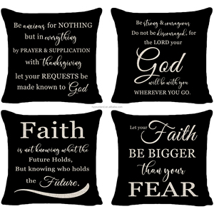 ปลอกหมอนอิงตกแต่งโซฟาสำหรับวันแม่พร้อมข้อความจากพระคัมภีร์ ของขวัญสุดสร้างแรงบันดาลใจ ปลอกหมอนผ้าลินินพร้อมซิป - Product Image 1