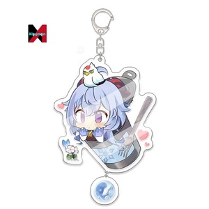 XM jeu Raiden Shogun Tartaglia <span class=keywords><strong>Morax</strong></span> HUTAO XIAO Scaramouche porte-clés pendentif dessin animé Genshined Impact acrylique porte-clés - Product Image 1