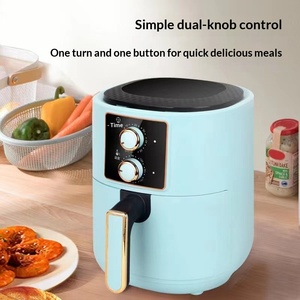 Friteuse à <span class=keywords><strong>air</strong></span> électrique sans huile 7L format familial, cuisson classique, commande à double bouton, utilisation facile, pour extérieur et voiture - Product Image 2