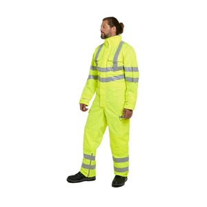 Combinaison de sécurité haute visibilité pour hommes, bande réfléchissante, vêtements de travail de construction, protection industrielle, combinaison de travail imperméable - Product Image 2