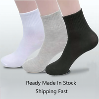 Chaussettes basses en coton pour hommes, couleur unie (blanc, noir, gris), antibactériennes, décontractées, jetables, pour l'été, vente en gros