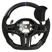Volant de direction en fibre de carbone de style Thong pour les séries 3/5 (2018-2024) pour E46/E90/E92/F10/F30/F32/F20/F15/F11/G20/G30/G32