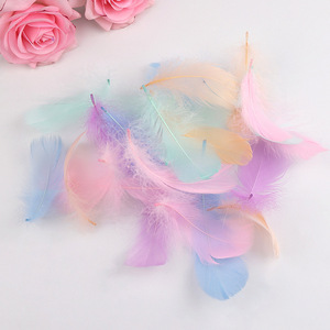 Plumas de Ganso Naturales Coloridas para Manualidades, Atrapasueños, Relleno de Globos Bobo, Cajas de Regalo, Decoración para Bodas y Fiestas - Product Image 2