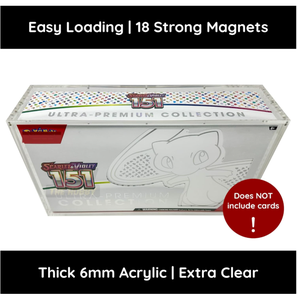 Estuche Acrílico para Mega <span class=keywords><strong>Charizard</strong></span> X Ex <span class=keywords><strong>Ultra</strong></span> <span class=keywords><strong>Premium</strong></span> Collection Booster Box, Estuche <span class=keywords><strong>de</strong></span> Exhibición con Tapa Magnética - Product Image 6