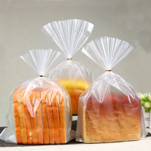 Hot Selling Plastic Bread Loaf Bag Food Cellophane Packaging Storage Bakery Toast Sandwich Bread Packaging Bag