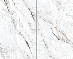 Mur de <span class=keywords><strong>balcon</strong></span> en céramique Design délicat Style innovant 1200x2400x6mm Carreau de porcelaine Pierre frittée blanche pour sol et murs - Product Image 2