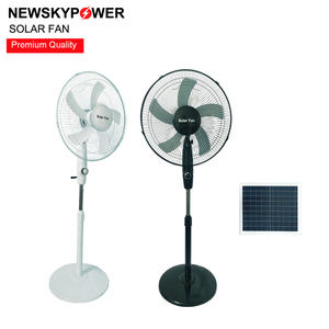 Batería recargable DC refrigeración energía solar 16 pulgadas ventiladores de soporte con CE para el hogar sótano piso interior pedetal al aire libre - Product Image 3