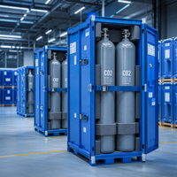 CO2 5N 99,999% de pureté élevée, dioxyde de carbone, cylindre de 40L, 47L, 50L pour laser, gaz de protection, soudage, O2, Ar, N2, He