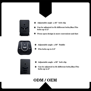 Hoge Kwaliteit Pbb92 Injectie Polymeer Materiaal Tactische Verbergen Holster Tas Duurzaam 60 ° Paddle + 60 ° Riem Clip - Product Image 6