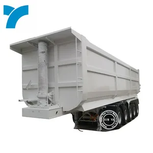 Low Price Side Wall Fence Cargo Semi Trailer 3 4 Axle 40T 60T Hydraulic Side Tipper Dump Semi Trailers