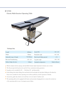 <span class=keywords><strong>Table</strong></span> d'opération électrique médicale personnalisable certifiée CE, <span class=keywords><strong>lit</strong></span> chirurgical hydraulique <span class=keywords><strong>en</strong></span> métal, fournitures hospitalières - Product Image 3