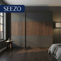 Armoire de chambre d'hôtel pour projet hôtelier, double porte, finition premium, tiroir inférieur, anti-humidité