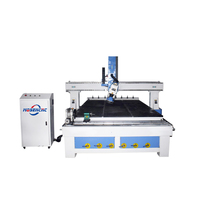 Jinan Mosencnc 1325 Máquina Router CNC de 4 Ejes con ATC Lineal, Cargador de Herramientas de 8 Posiciones, Control Remoto Único, de Alta Resistencia para Madera/MDF