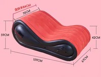 Canapé Gonflable de Camping, Fauteuil Lit d'Appoint Pliant Mobilier Rempli d'Air pour Chambre