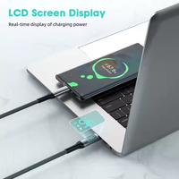 Cable de Datos USB Tipo-C a Tipo-C de 1 Metro, 40Gbps, 240W, 8K, 60Hz, Carga Rápida PD, Cobre Puro, Trenzado de Nailon, para Cámara y Teléfono Móvil