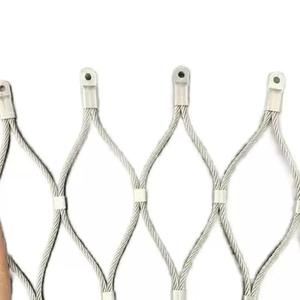 फैक्टरी मूल्य तार रस्सी जाल स्टेनलेस स्टील 316 लचीला बुना हुआ तार जाल जाल जाल 5 मिमी तार जाल जाल 6 सेमी छेद - Product Image 6